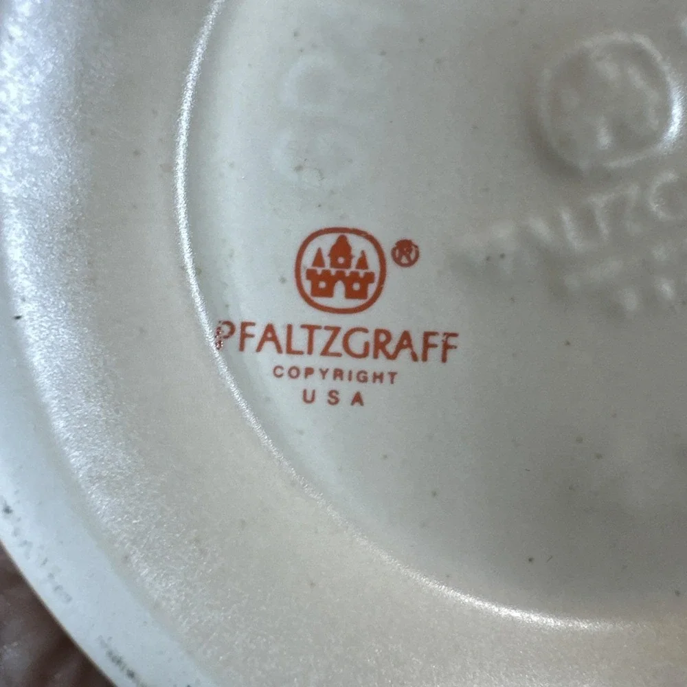 Vintage Pfaltzgraff Gravy Boat Discontinued Stoneware Floral Cottage Core